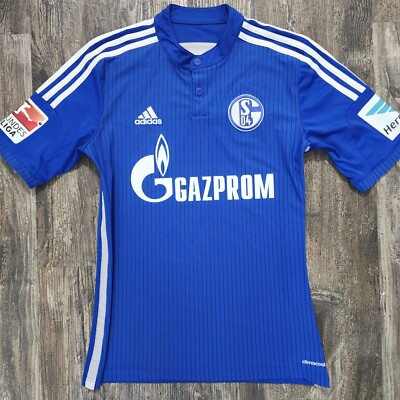 2015 Adidas Schalke 04 Home Soccer Jersey Jefferson Farfan Men S