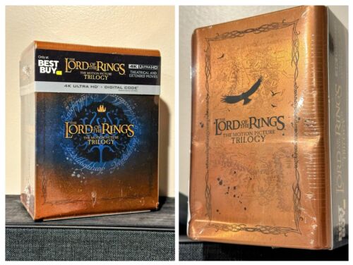 The Lord of the Rings - The Motion Picture Trilogy 4K Steelbook Boxset *Dented* - Picture 1 of 8