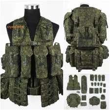Original Russian Army 6sh117 Vest Modula Pouches EMR Camo Tactical Vest Set Men