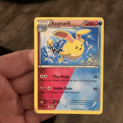 shiny azumarill pokemon card value NM Steam Siege Weakness Lightning 2 Resistance None None Retreat Cost Shiny Azumarill worth? : r/ptcgo