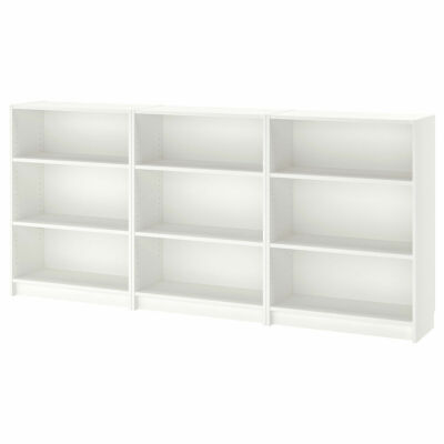 Ikea Billy Bookcase White Width 240 Cm, Ikea 15 Deep Billy Bookcase