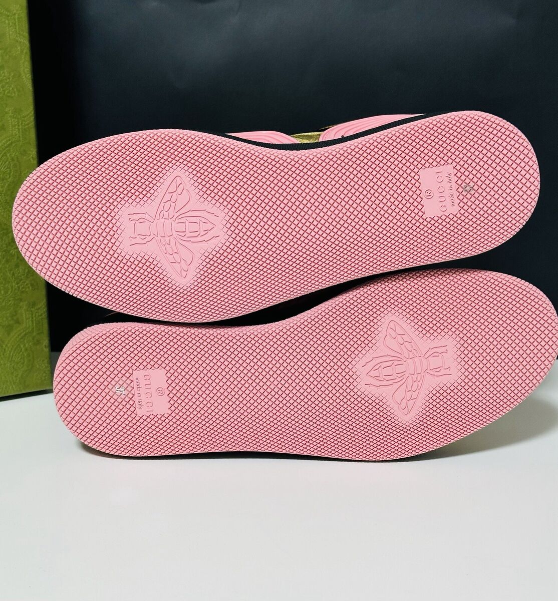 Gucci Wmns Basket 'Black Gold Pink' Size 7 US / 4 UK (37) | eBay Gucci Wmns Basket 'Black Gold Pink' Size 7 US / 4 UK (37) | eBay