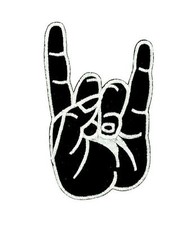 Satan Black Pentacle Iron-On Embroidered Flag Patch Backpack