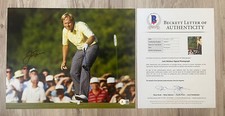 Jack Nicklaus Signed Autographed 11x14 photo Beckett Letter LOA COA PGA Golf