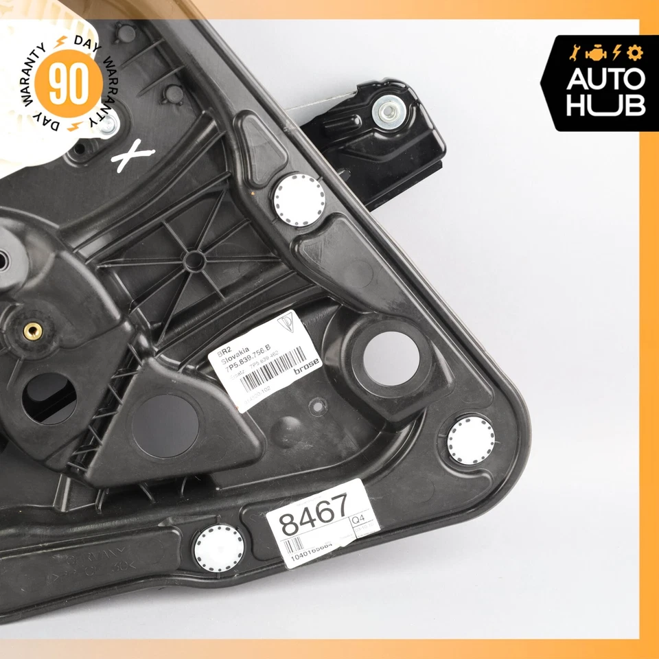 11-18 Porsche Cayenne 958 Turbo Puerta Trasera Lateral Derecha Ventana Regulador Fabricante de Equipo Original Foto 4 de 4