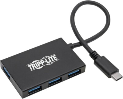 Tripp Lite - U460-004-4A-Al - USB C Hub 4-Port USB-A Compact USB 3.1 Splitter