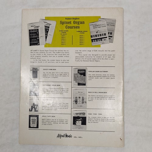 Palmer Hughes Spinet Organ Course Instruction Book #1 Rare 1965 Vtg - Picture 13 of 22