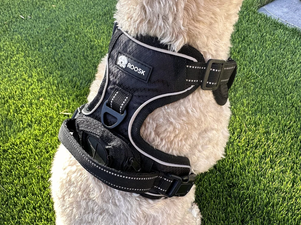 Dog Harness | No-Pull, Reflective, 4-Way Adjustable w/Poop Bag Holder | Ultim...