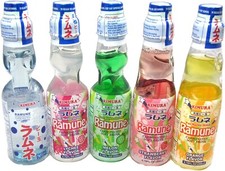 Kimura Ramue Japanese Fruity Soda Soft Drinks (5 Bottles Gift Set)