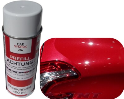 1x Spraydose 400ml 1K Rubin Rot Metallic Glanz Autolack kein Klarlack Lackpoint