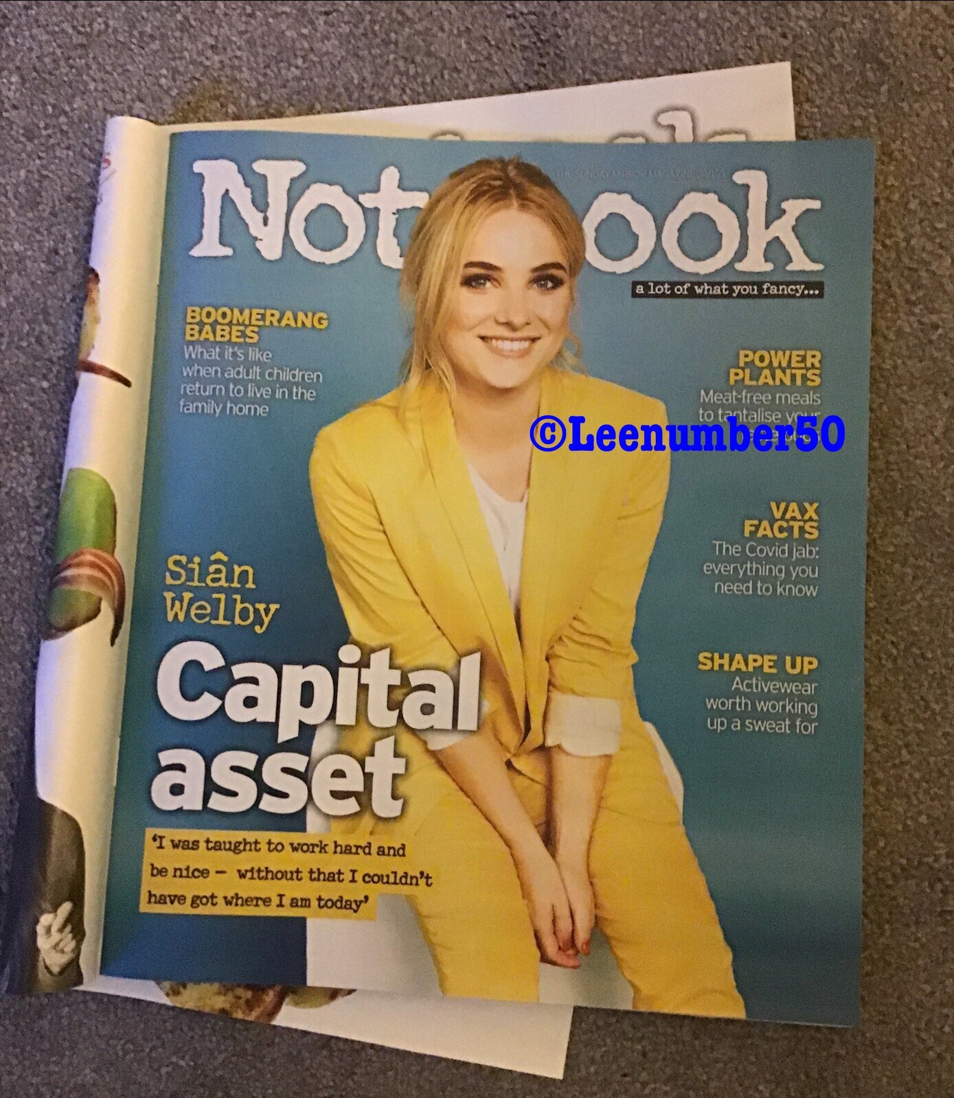 Notebook Magazine Jan 2021 Featuring Sian Welby Ferne McCann and Carol Decker T’Pau  -image