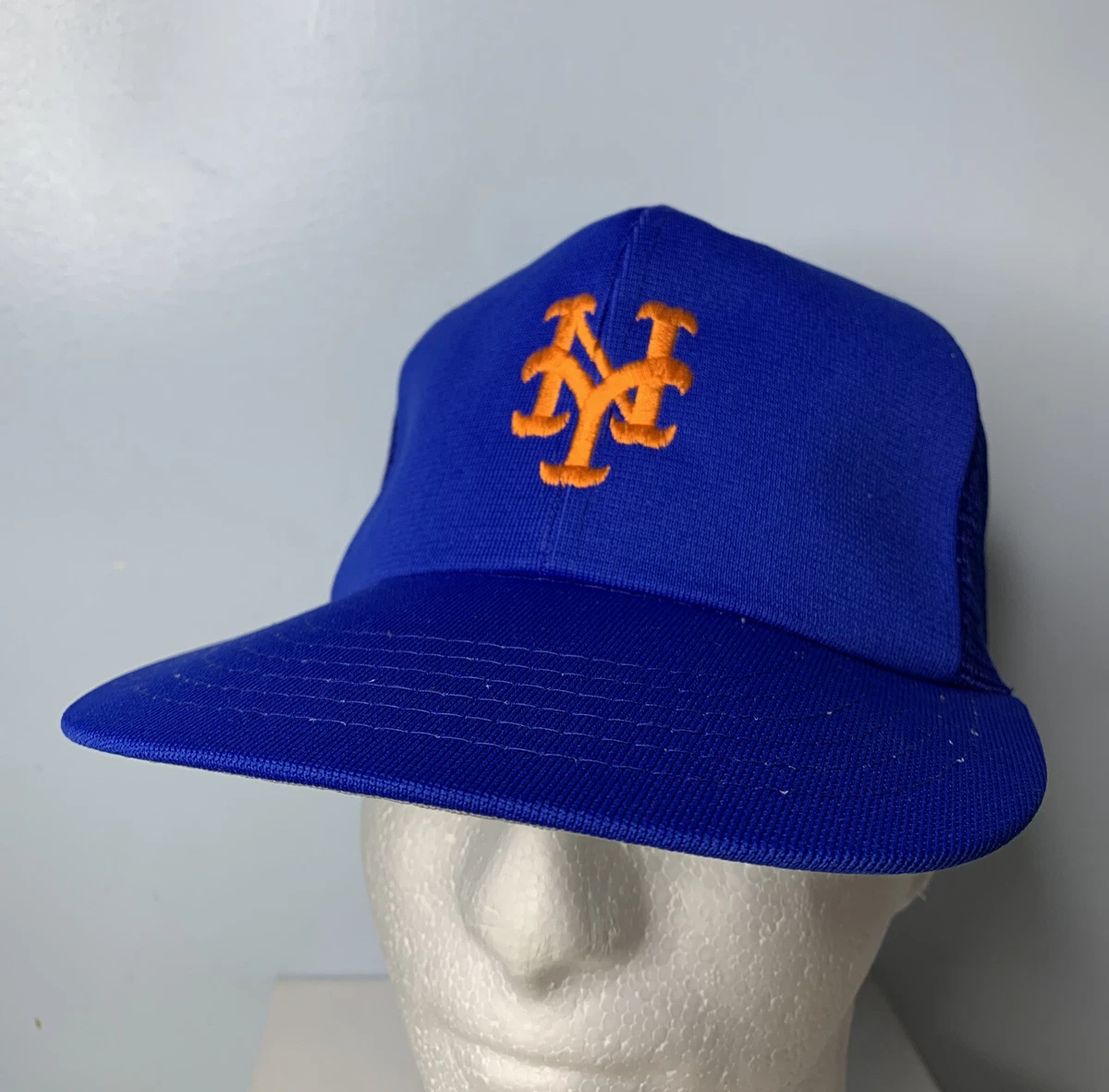 Vintage Annco Snapback New York Mets MLB Mesh Trucker Cap 90s