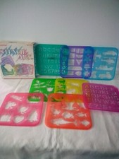 Vintage 1987 Tuppertoys Stencil Art Set. Original Boxed Set of 8.