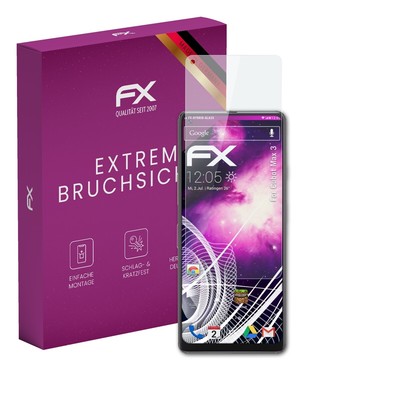 atFoliX Glasfolie für Cubot Max 3 Displayfolie 9H Schutzpanzer
