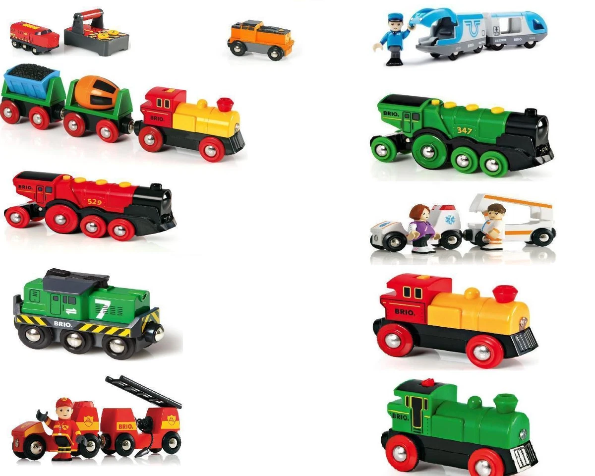 BRIO Railway Trains Set - Full collection of Brio Battery Trains &  Accessories