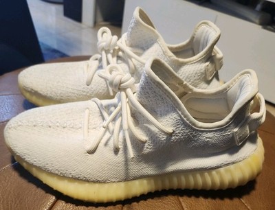 Adidas Yeezy Boost 350 V2 Cream Triple White Low Sneakers Mens Size 7