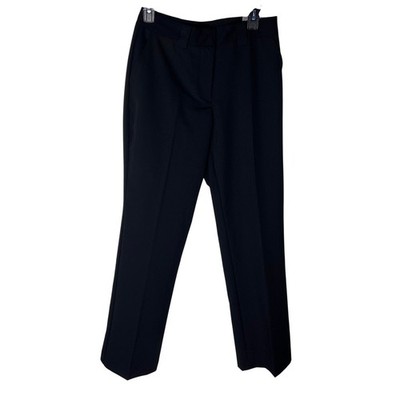 Worthington Women High Rise Straight Leg Dress Pants Black Sz 6 Wrinkle Free NWT