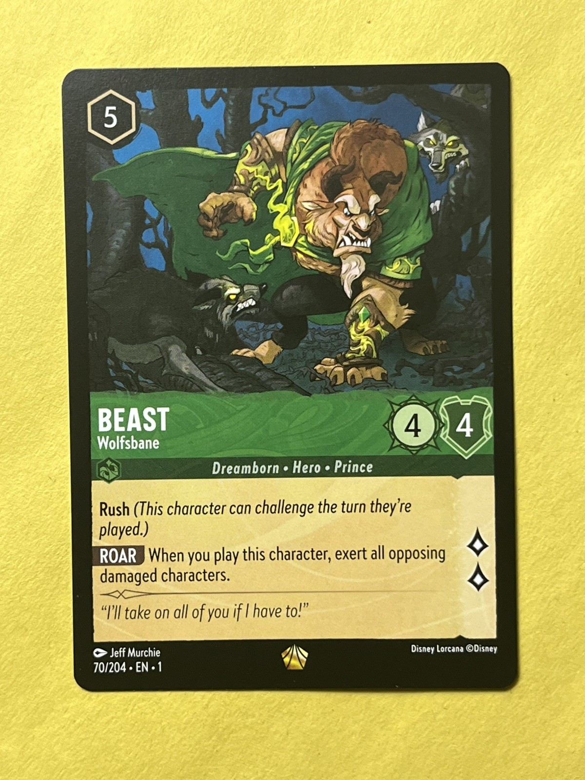 Beast Wolfsbane 70/204 Lorcana The First Chapter non foil