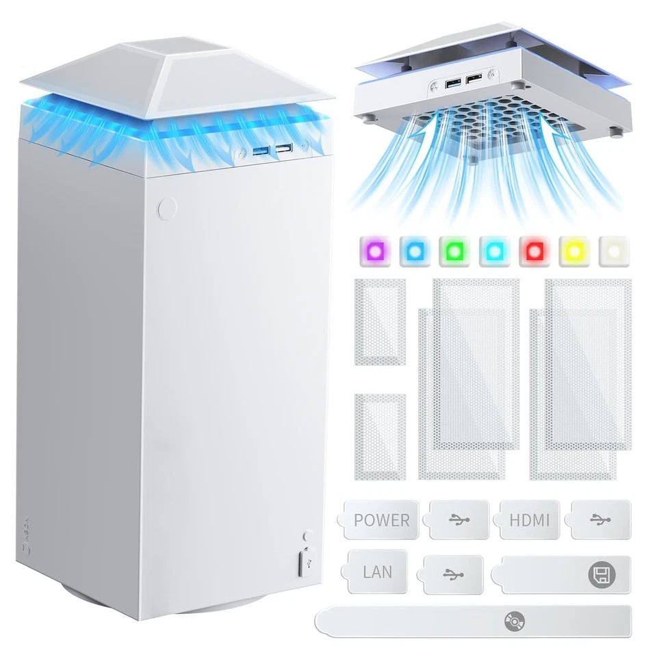 Xbox Series X Cooling Fan with Colorful Lights - Image 3 of 4