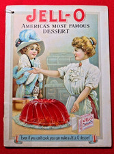 Livre de recettes gélatine JELL-O 1913 "Dessert le plus préféré de l'Amérique" - 15 pages - Très bon état