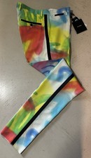 NWT $1595 Dolce&Gabbana Men Sprayed Graffiti Print Tuxedo Pants Mult 36/50 Italy