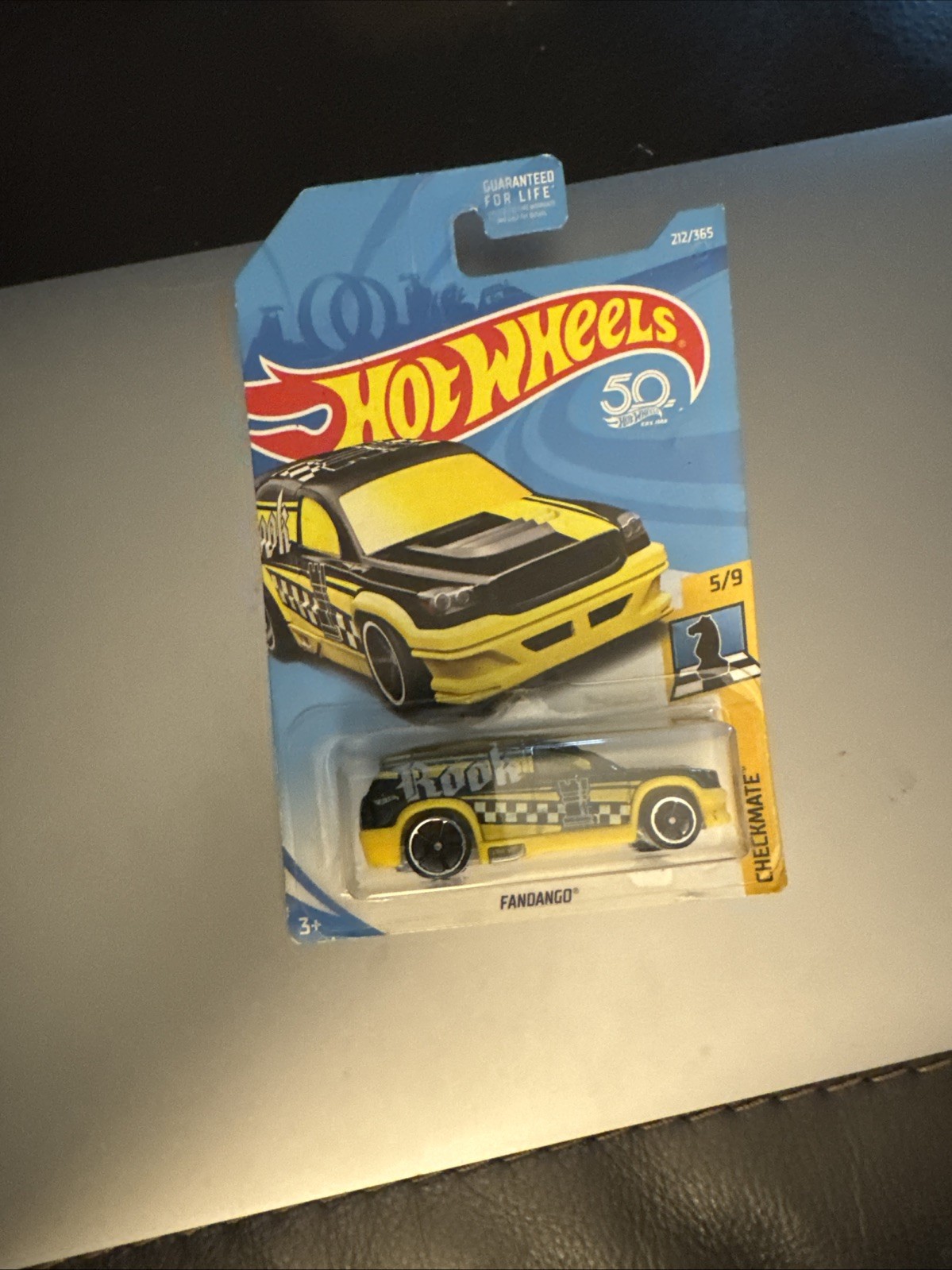 Hot Wheels Checkmate Fandango Yellow &  Black " Rook "