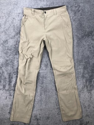 Columbia Pants Mens 30x31 Beige Omni-Shield Hiking Stretch Zip Pocket Quick Dry