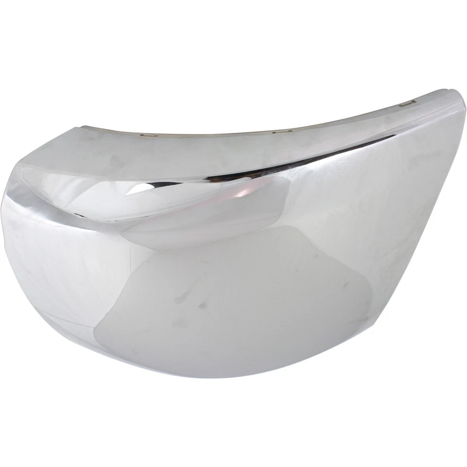 Front Bumper End Set For 2007-2012 Chevrolet Silverado 2500 HD Chrome Plastic - Image 3 of 4