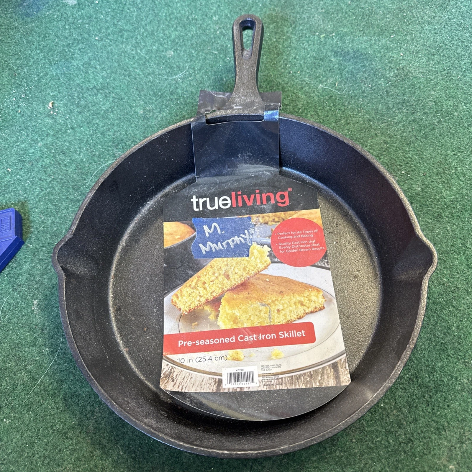 New 10 Cast Iron Skillet Pre-seasoned Frying Pan with Handle