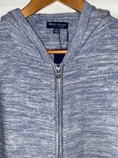 Peter Millar Crown Crafted Ravello Full Zip Hoodie Sweater Blue Frost M MSRP495
