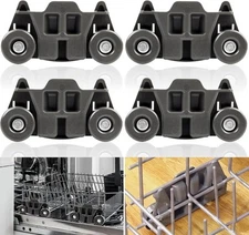 Dishwasher Wheels Lower Rack For KitchenAid KDFE104DSS5 KDTE204ESS4 KDTE554CSS0