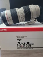 [MINT] Canon EF 70-200mm f/2.8L IS USM Telephoto Zoom Lens Case, hood, collar