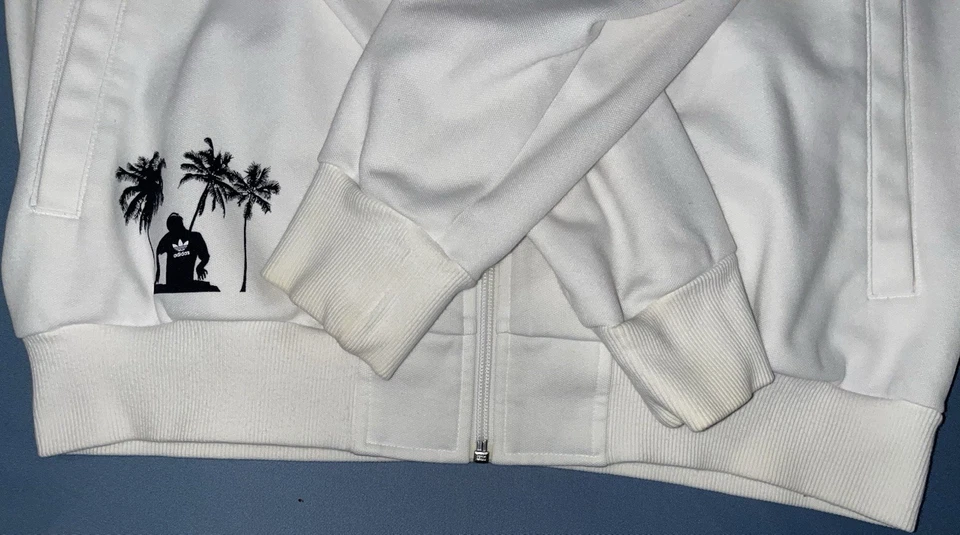 Camiseta deportiva usada Adidas Originals I Love Ibiza talla grande Beckenbauer blanca rara Foto 2 de 4