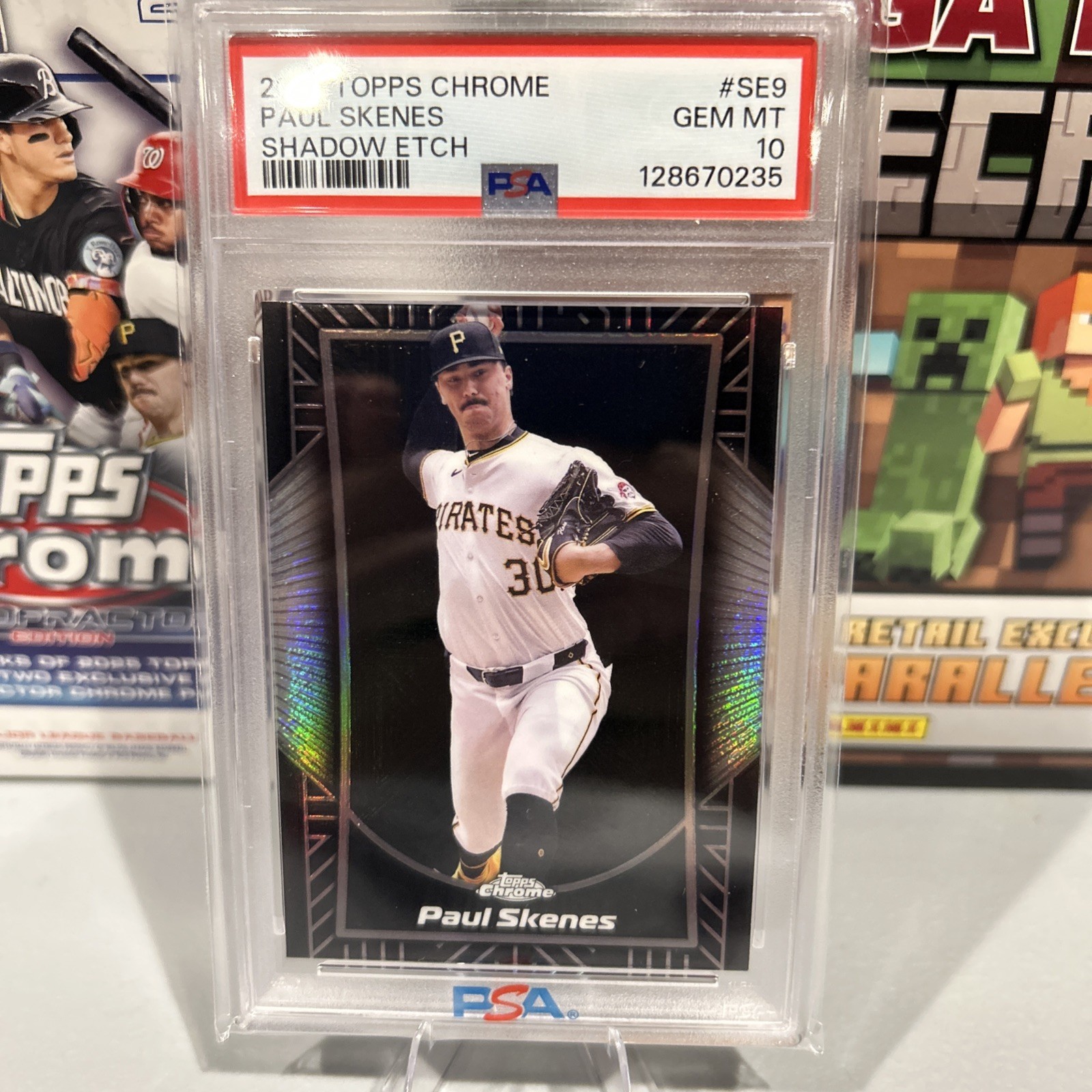 2025 Topps Chrome Paul Skenes Shadow Etch PSA 10!