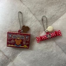 Disney Mickey Minnie Gacha Keychain Set Used