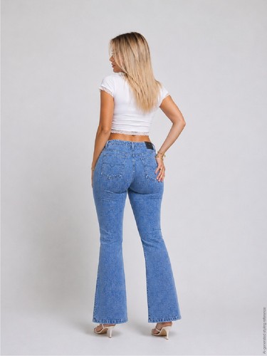 90s Versace Jeans Couture Medusa Jacquard Bootcut Jeans – Size W32 Fits M–L