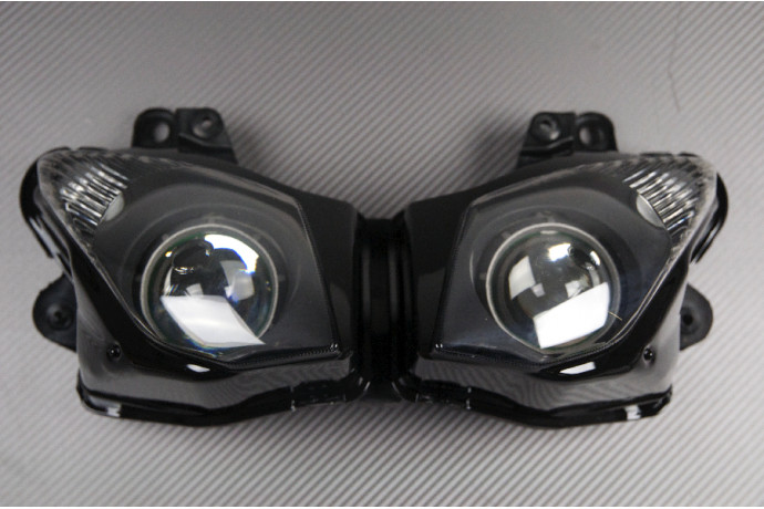 Phare avant Kawasaki ZX10R anti-jaunissement remplace optique cassé