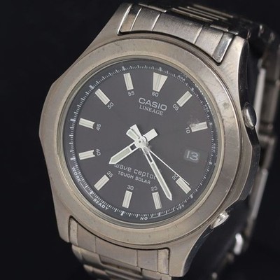 CASIO Linage LIW-100TDJ Tough Solar schwarzes Zifferblatt Herrenuhr