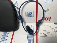 NICE! AfterShokz AS650 Trekz TESTED Bluetooth Headphones Gray Blue