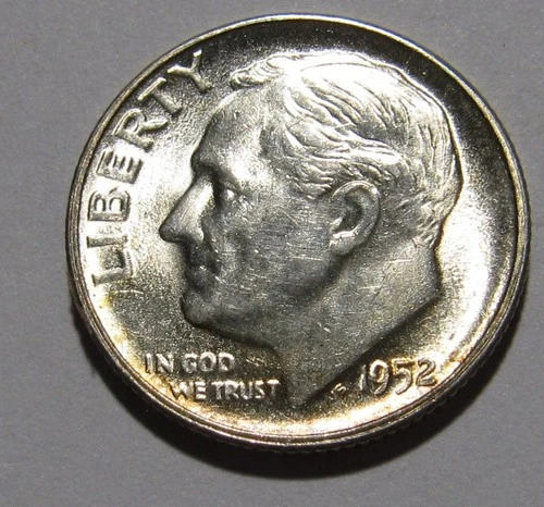 1952-S Roosevelt Dime — photo from another recent sale