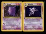 1st Edition Gengar 5/62 Haunter 6/62 Fossil 1999 Vintage WOTC Holo Pokemon Rare