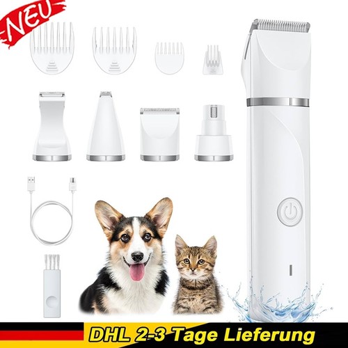 Taglia Peli Animali Tosatrice Professionale Silenzioso Batteria Rasoio Trimmer per Cani Gatti