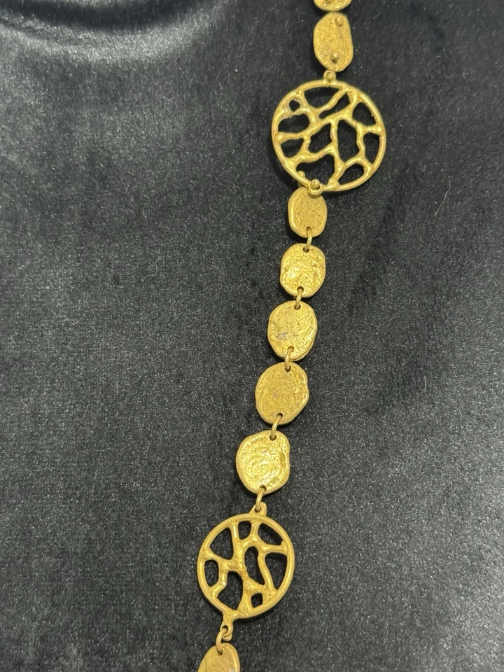 Brutalist Sculptured Handmade Necklace  - Image 3 of 4