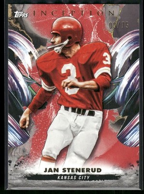 #72 Jan Stenerud 2024 Topps Inception #/75 Red