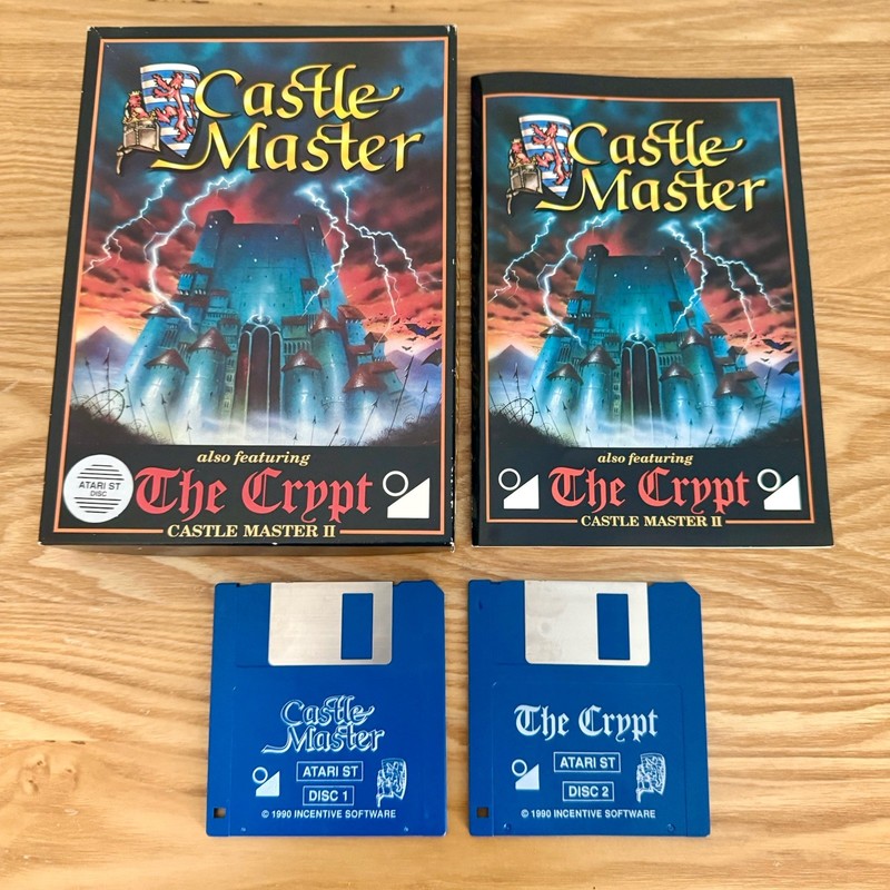 Castle Master Atari ST Game by Incentive Software Also Features The Crypt Game