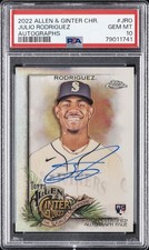 2022 ALLEN & GINTER CHROME AUTOS #JRO JULIO RODRIGUEZ PSA 10 AUTO