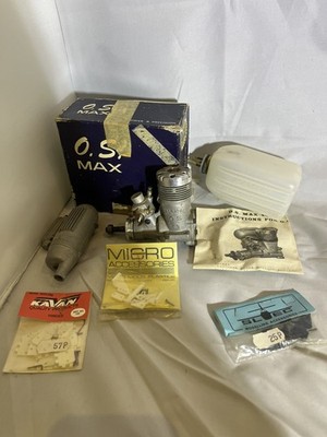 O.S Max H 40 2 Takt Motor mit O.S-703 Schalldämpfer mit Kavan Kraftstoffflasche