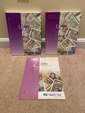 Math-U-See Zeta Decimals and Percents Instruction Manual, Tests, Student Text