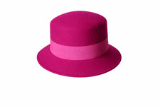 Elegante cappello da donna in feltro 100%, realizzato in Italia. Tg unica 57cm