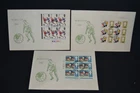 GB first day covers 1966 World Cup set of 3 all with blocks of 6